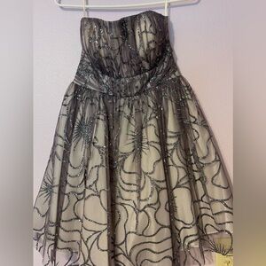 Homecoming strapless dress